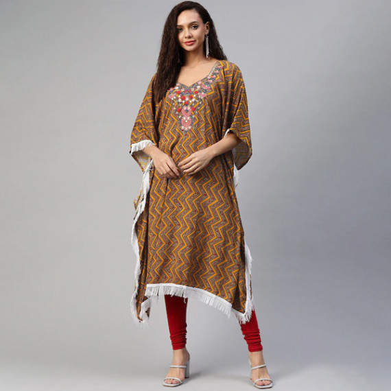 https://soulstylez.com/products/women-orange-brown-geometric-printed-thread-work-pure-cotton-kaftan-kurta