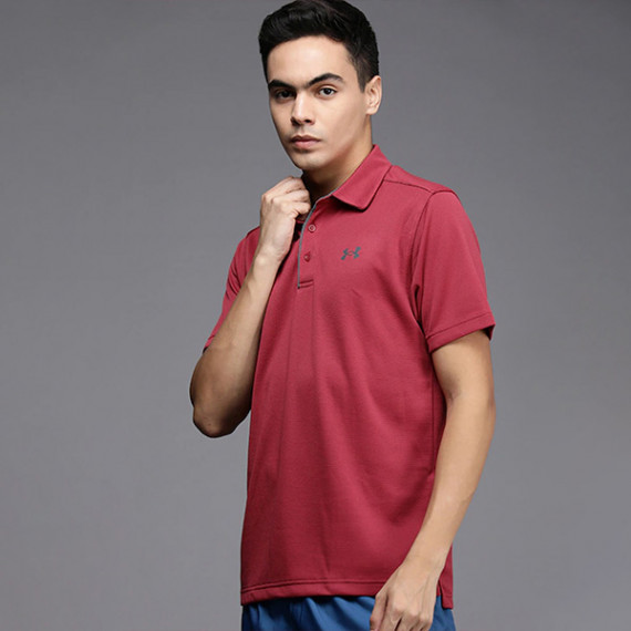 https://soulstylez.com/products/men-coral-pink-self-striped-polo-collar-loose-t-shirt