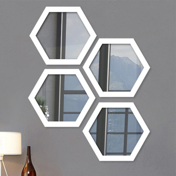 https://soulstylez.com/products/set-of-4-white-solid-decorative-hexagon-shaped-wall-mirrors-1