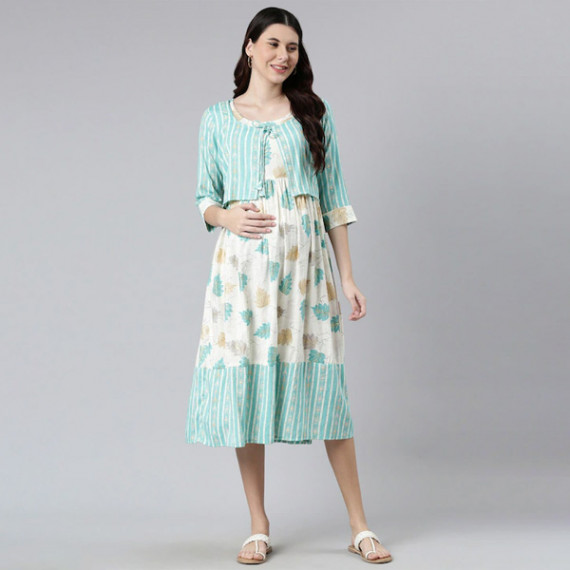 https://soulstylez.com/products/women-off-white-green-floral-maternity-a-line-midi-dress