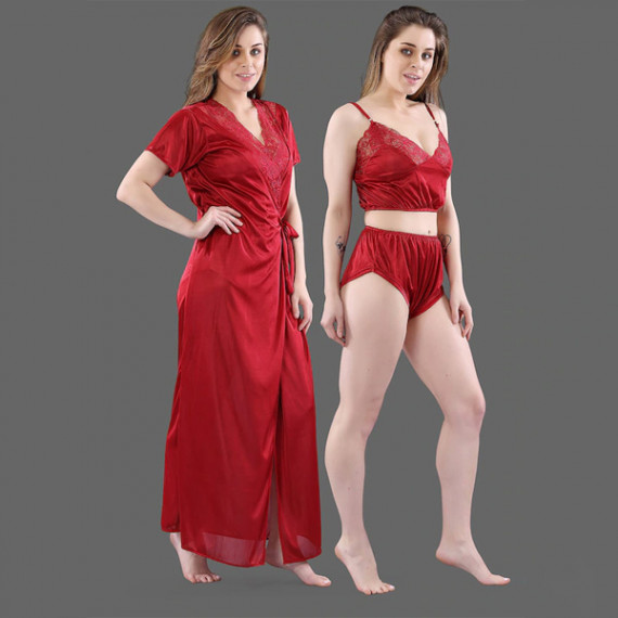 https://soulstylez.com/products/women-maroon-solid-satin-3-piece-nightwear-set
